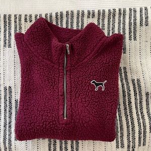 Pink sherpa sweater